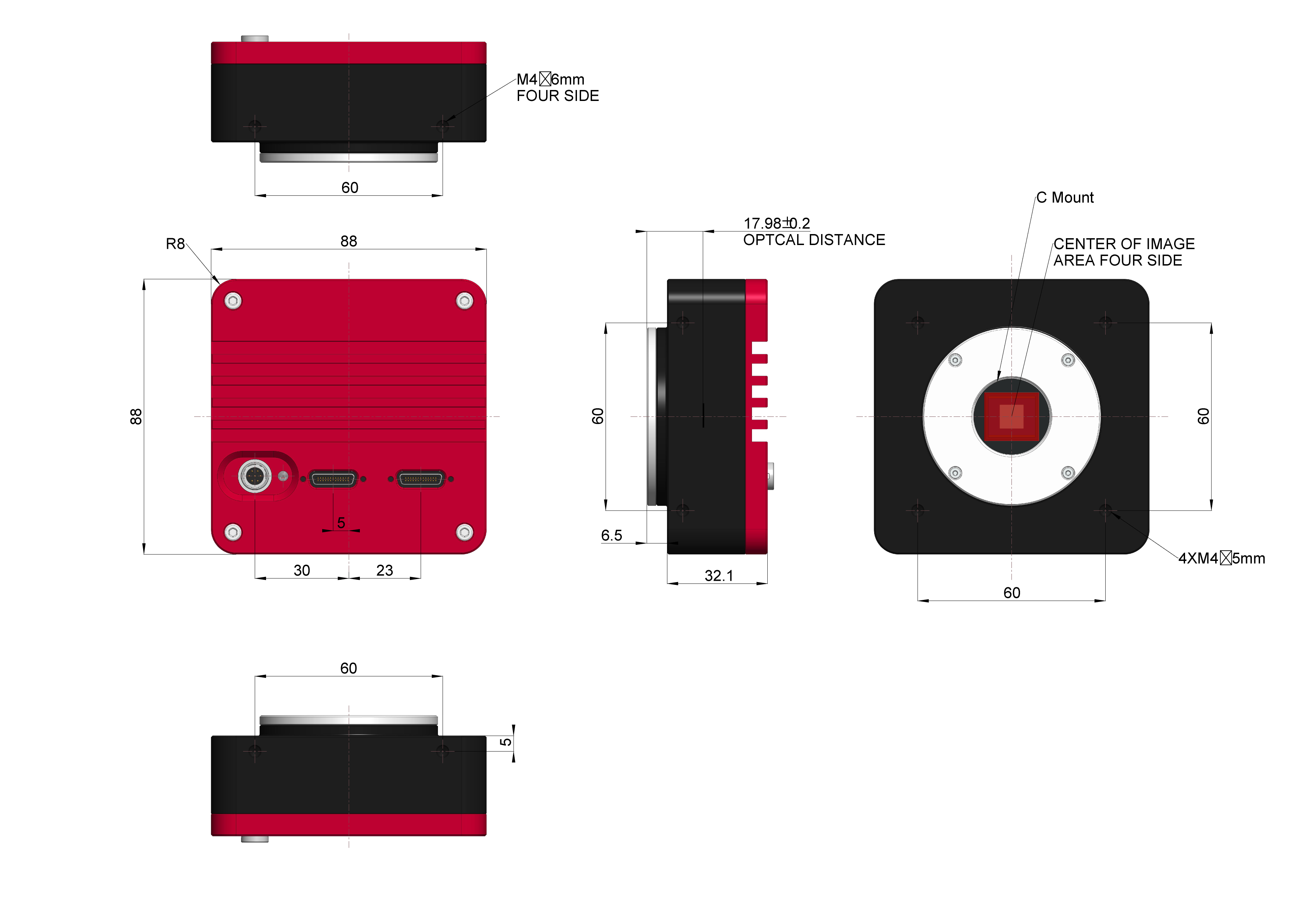 IUC CameraLink 整机外形尺寸