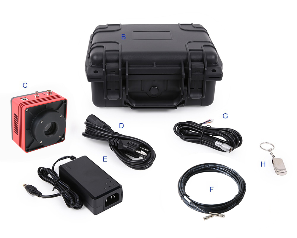 CoaXPress 制冷相机装箱信息