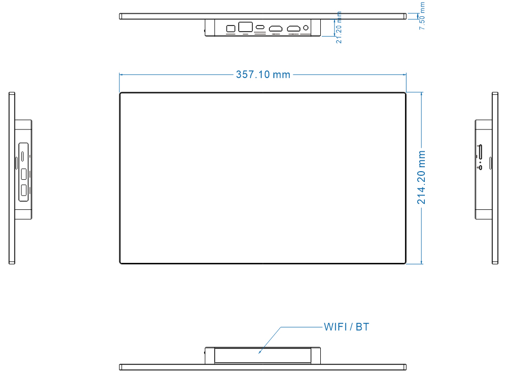 VisionCore156A 外观结构尺寸图