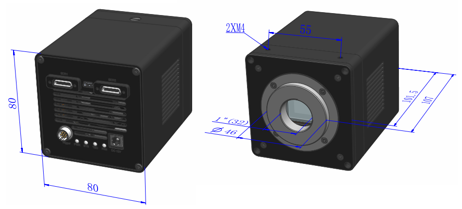 sMAX04BM-CL100 外形尺寸
